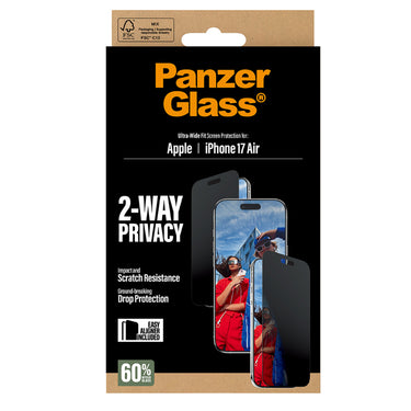 PanzerGlass Ultra-Wide Fit Privacy Screen Protector for iPhone Air